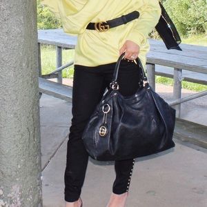 Black Gucci sukey large bag